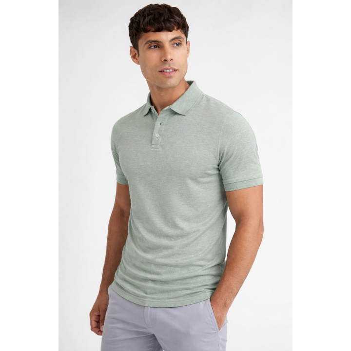 Export Quality Dark Navy Pique Polo Shirt