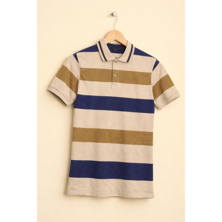 Export Quality Dark Navy Pique Polo Shirt
